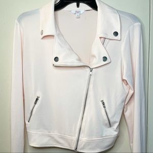 Candie’s Light Pink, Zip-Up, Throw over Jacket